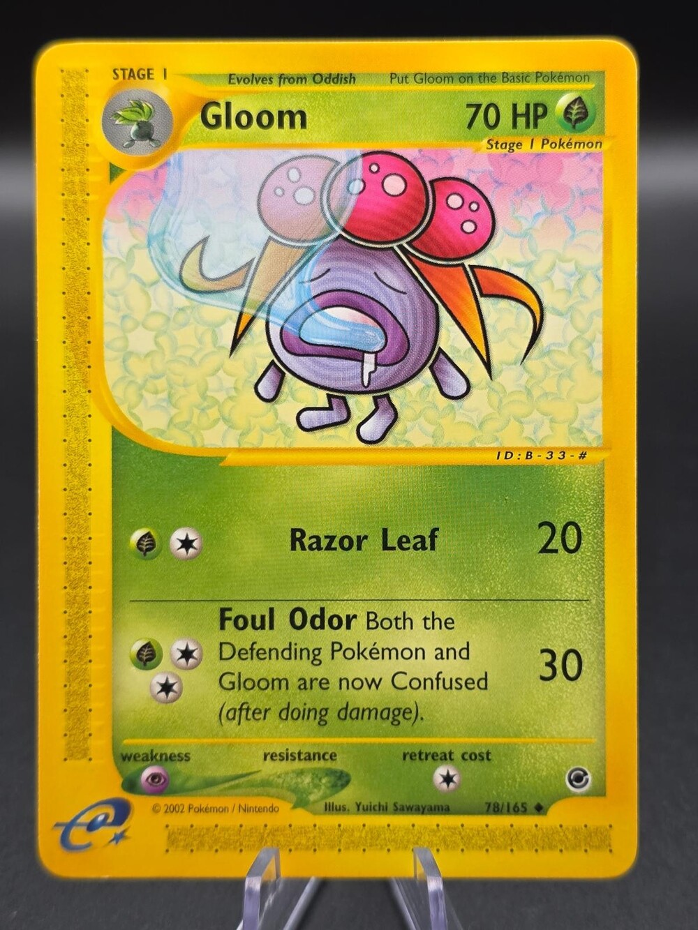 Gloom 78/165 Uncommon Expedition Base Set Pokemon Near Mint
